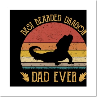 Best Bearded Dragon Dad Ever Posters and Art